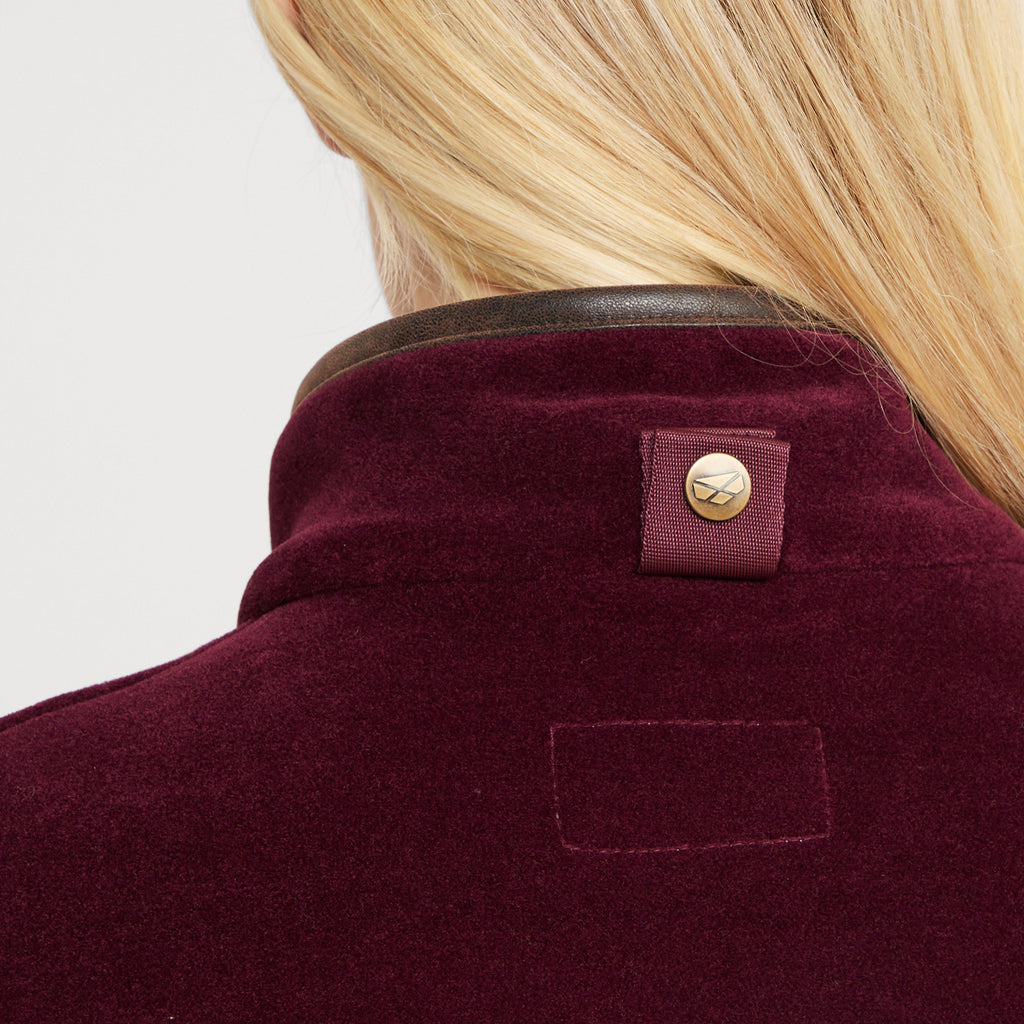Womens Stenton Fleece Gilet Merlot
