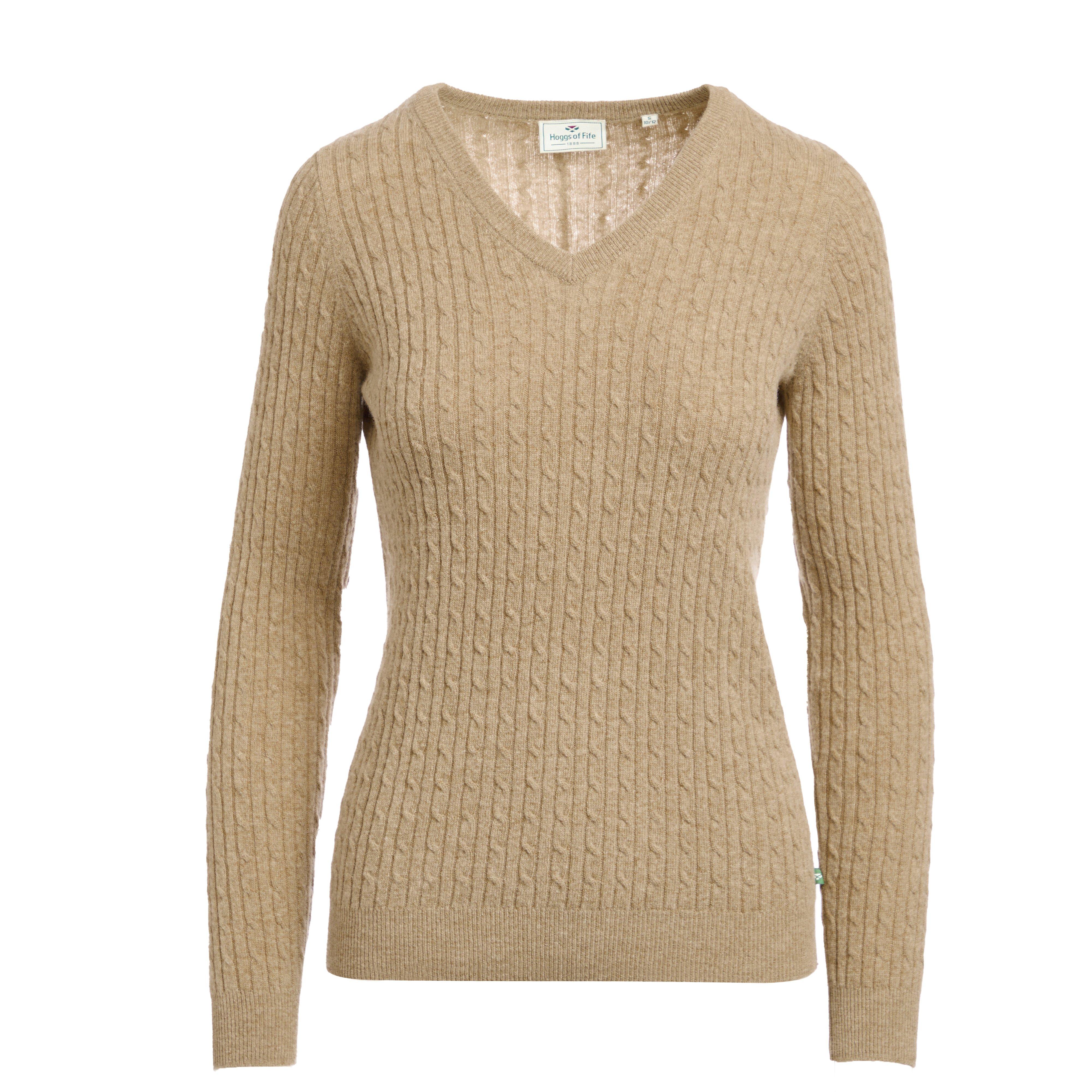 Women’s Lauder Cable Pullover Camel