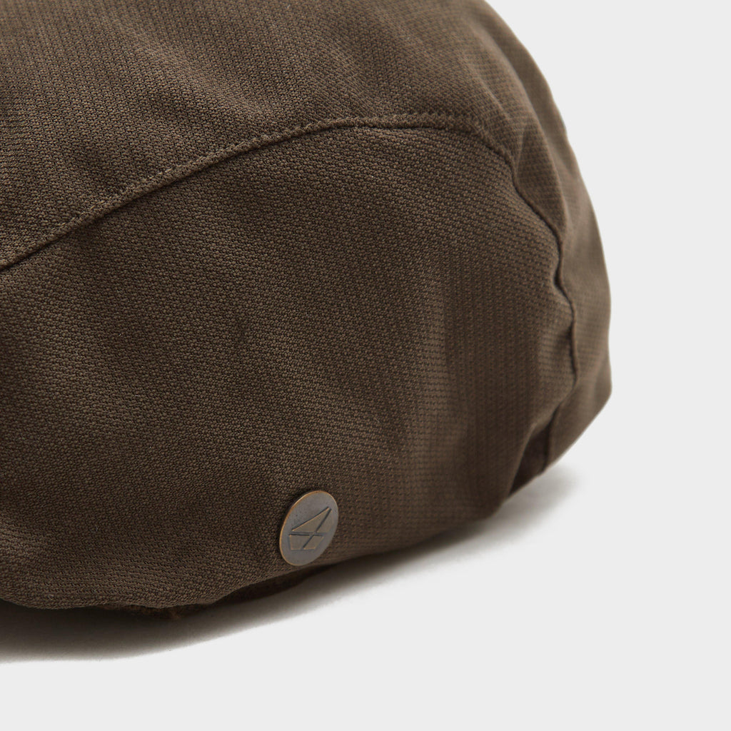 Struther Waterproof Flat Cap Dark Green