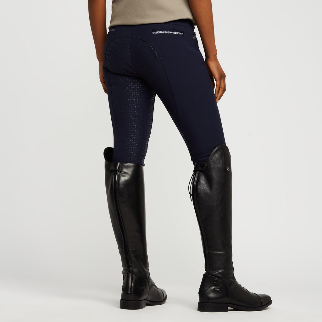 Womens El Capone Full Grip Breeches Navy