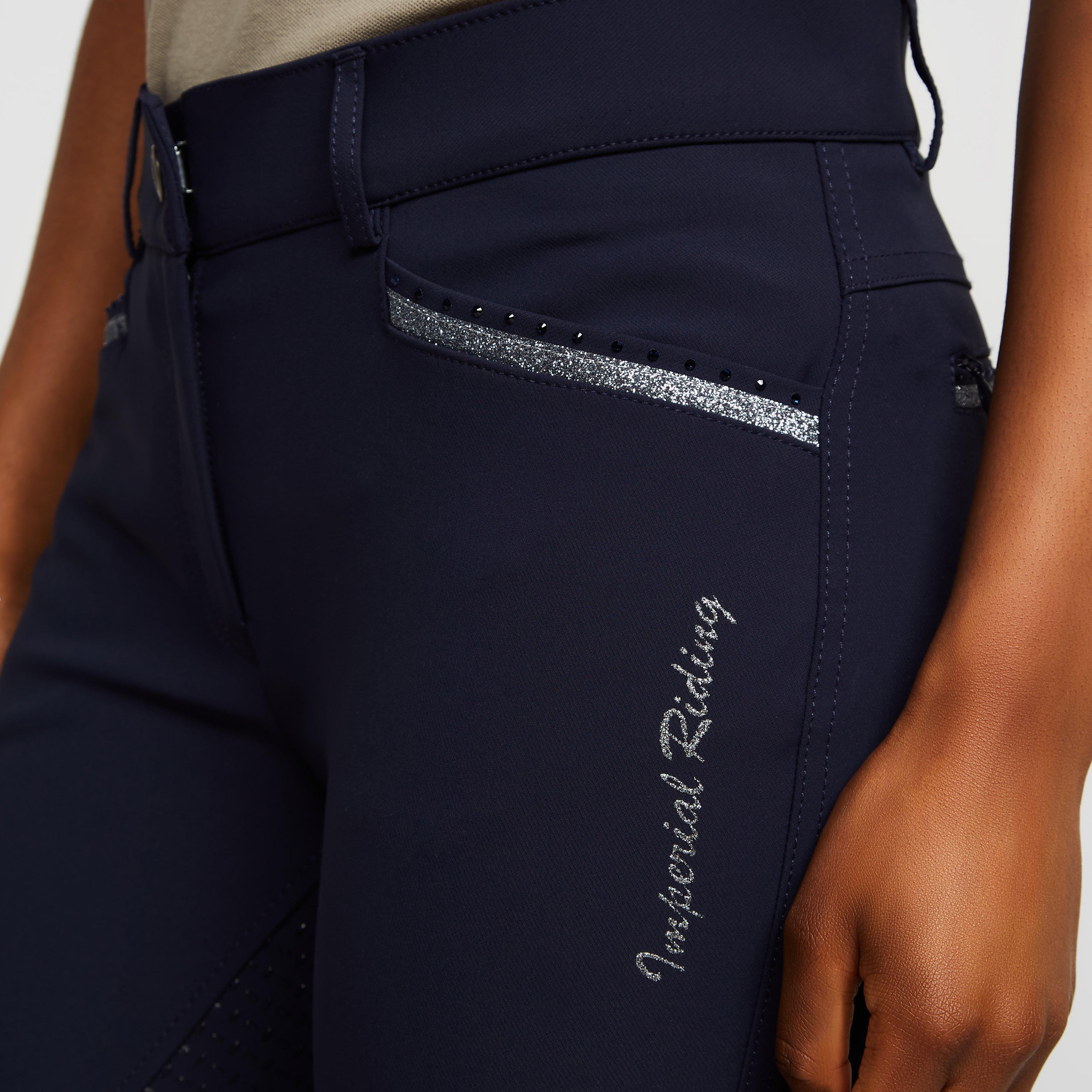 Womens El Capone Full Grip Breeches Navy