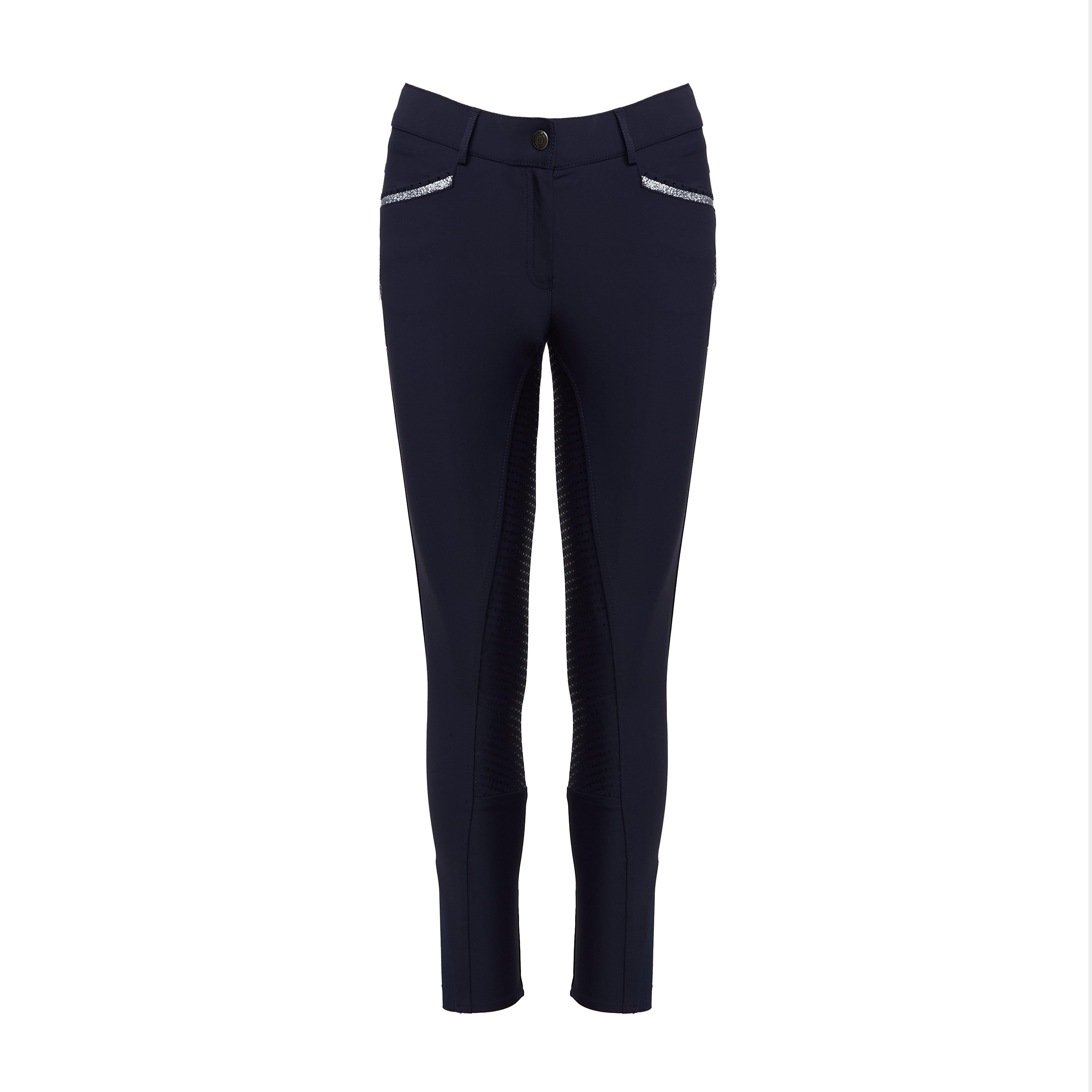 Womens El Capone Full Grip Breeches Navy