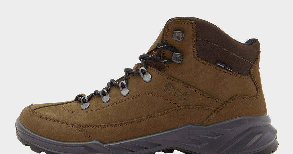 Tennessee Ridge Rambler Brown North Ridge Men’s Rambler Waterproof Mid Walking Boots – GO Outdoors
