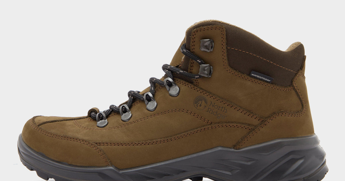 Brown North Ridge Women’s Rambler Waterproof Mid Walking Boots – GO ...