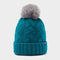 Chunky Knit Bobble Hat  Ocean Blue