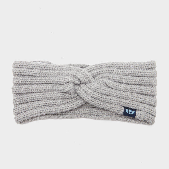 Knotted Headband in Grey Marl