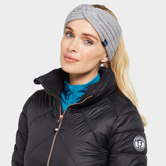 Knotted Headband in Grey Marl