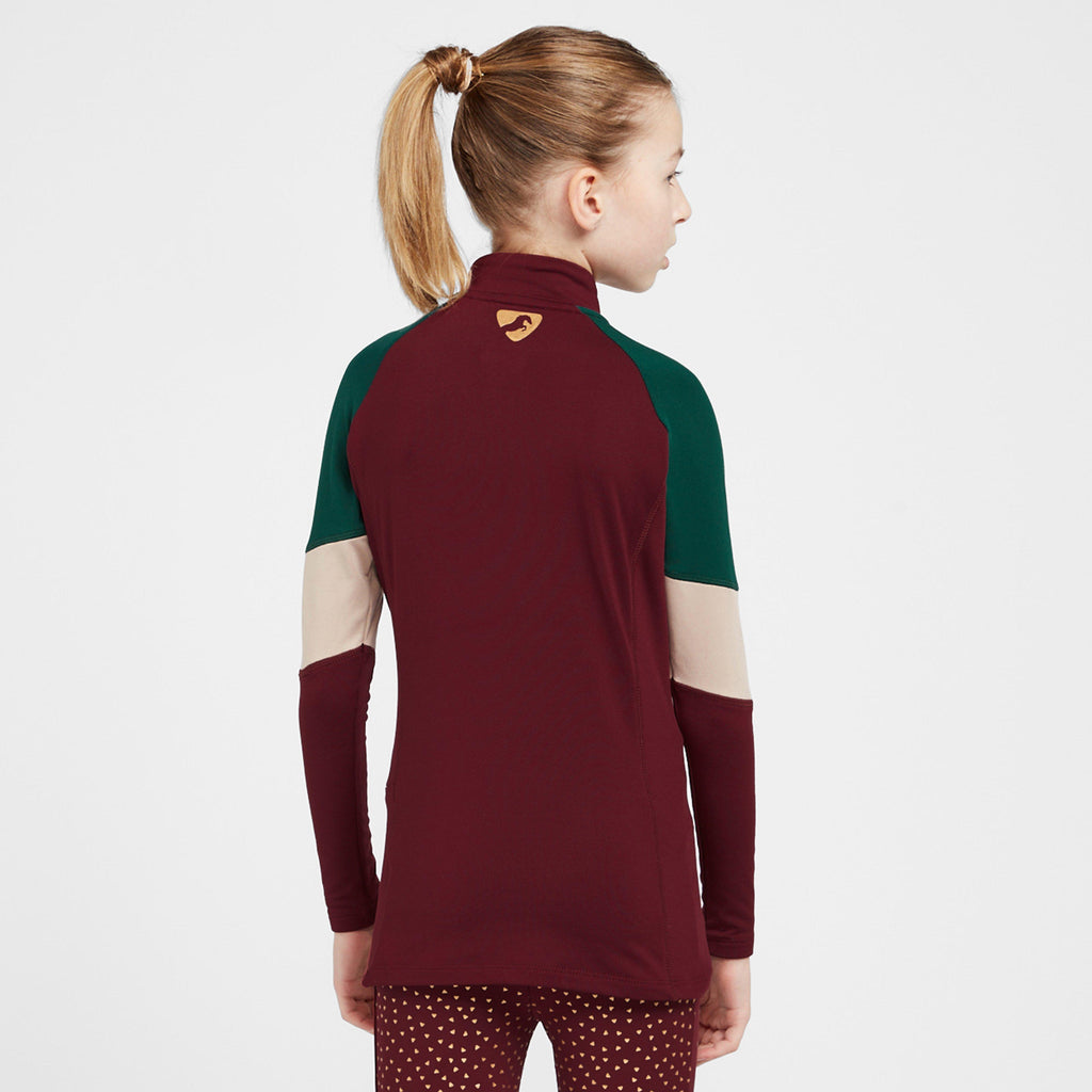 Kids' Newbury Long Sleeved Base Layer Wine