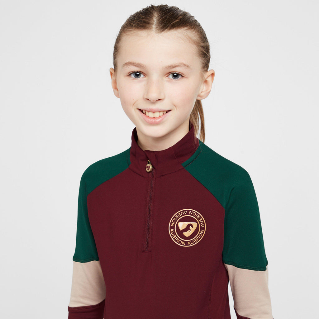 Kids' Newbury Long Sleeved Base Layer Wine