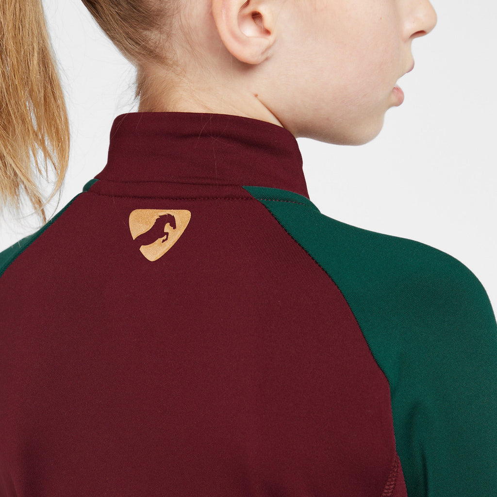 Kids' Newbury Long Sleeved Base Layer Wine