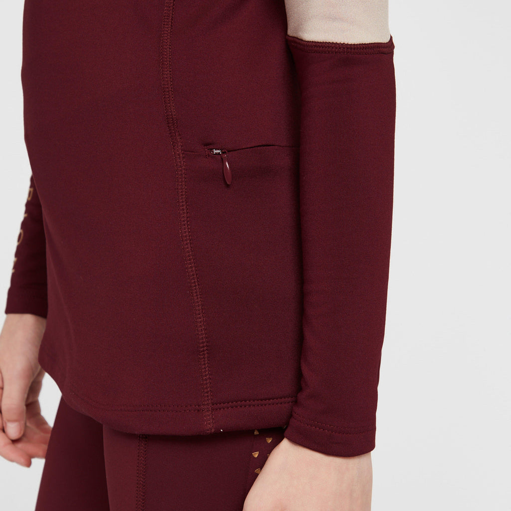 Kids' Newbury Long Sleeved Base Layer Wine
