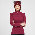Women's Team Long Sleeve Base Layer in Mulberry