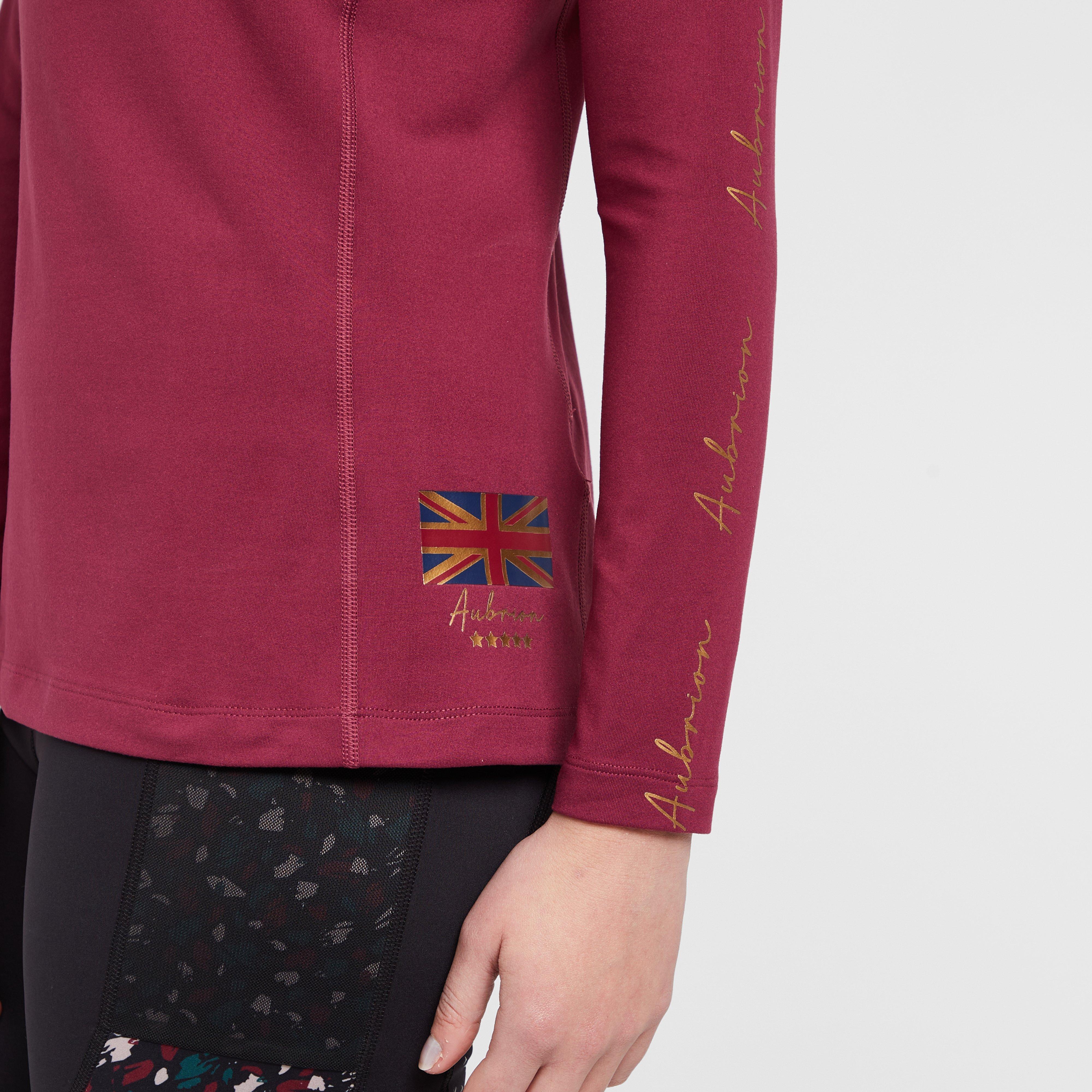 Women's Team Long Sleeve Base Layer in Mulberry