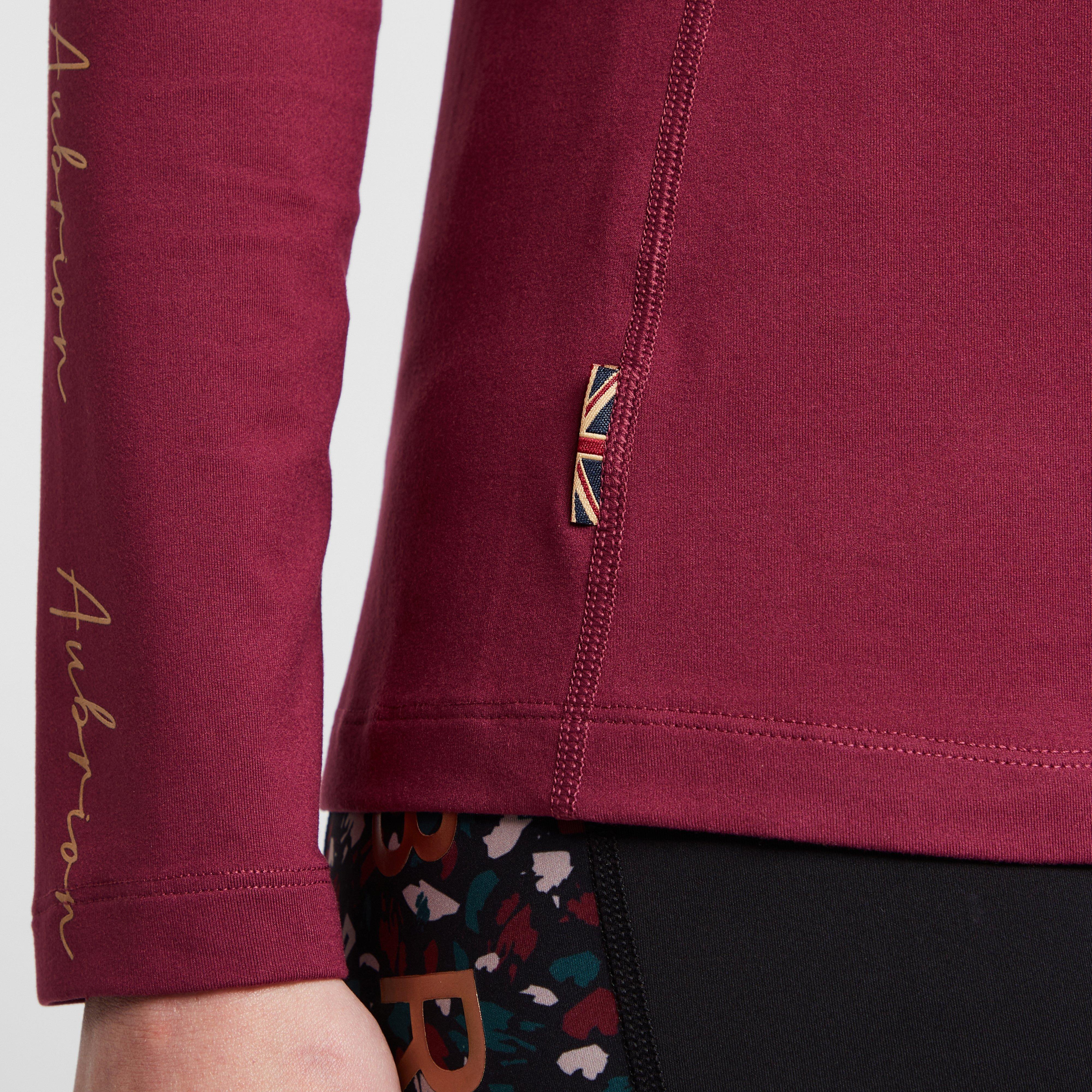 Women's Team Long Sleeve Base Layer in Mulberry
