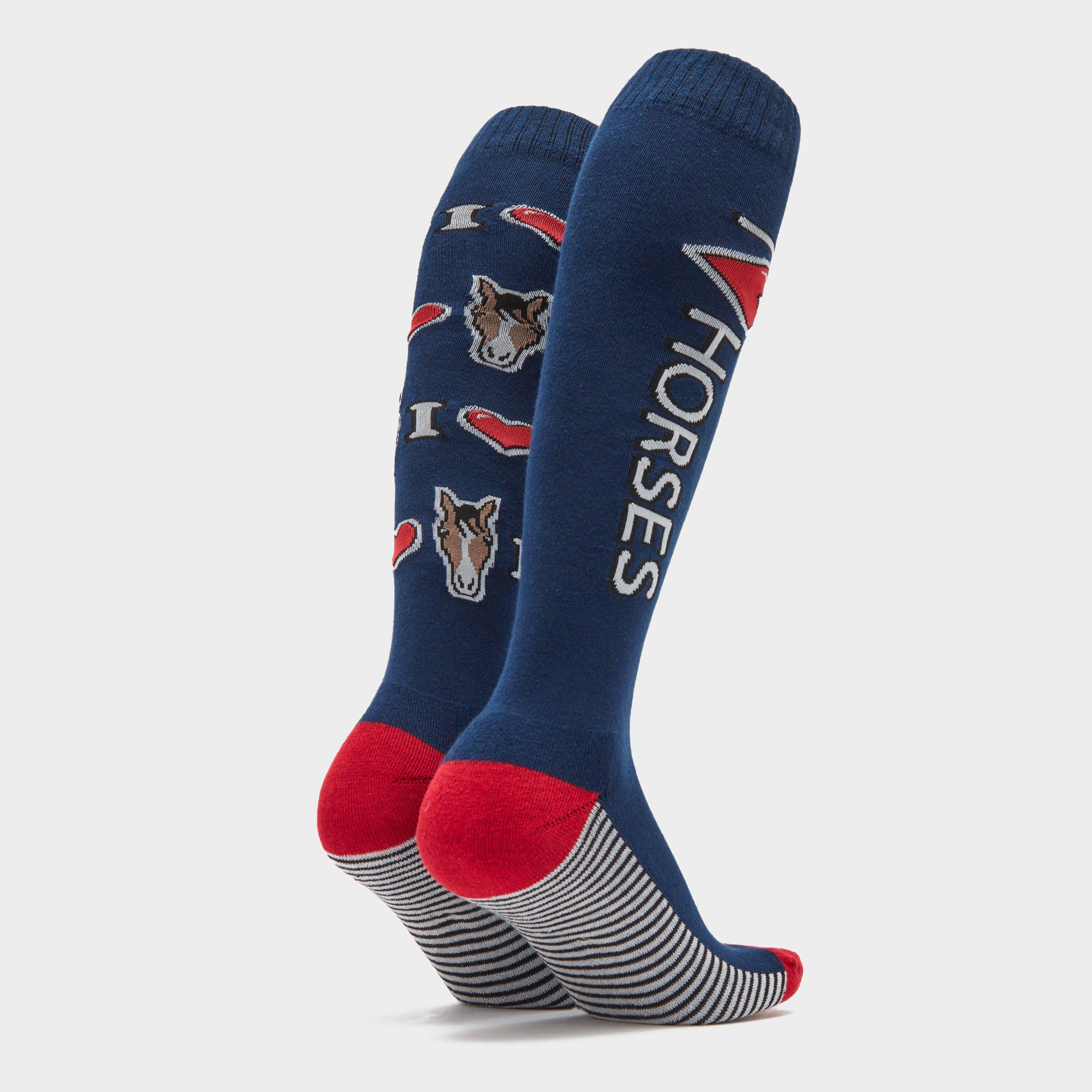 Adults Novelty Socks I Love Horses
