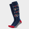 Kids Novelty Socks Navy I Love Horses