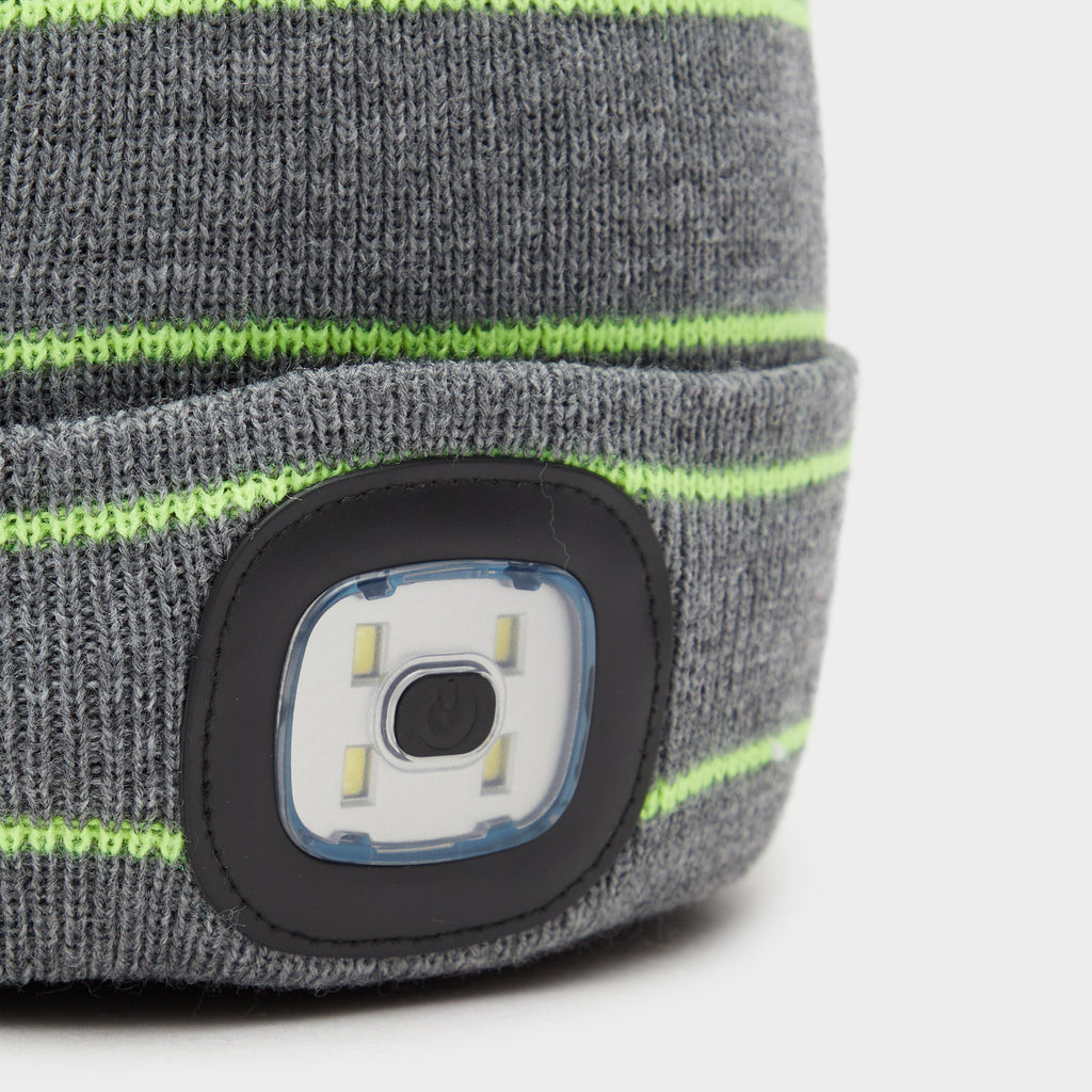 Kids' Vision Stripe LED Pom Hat