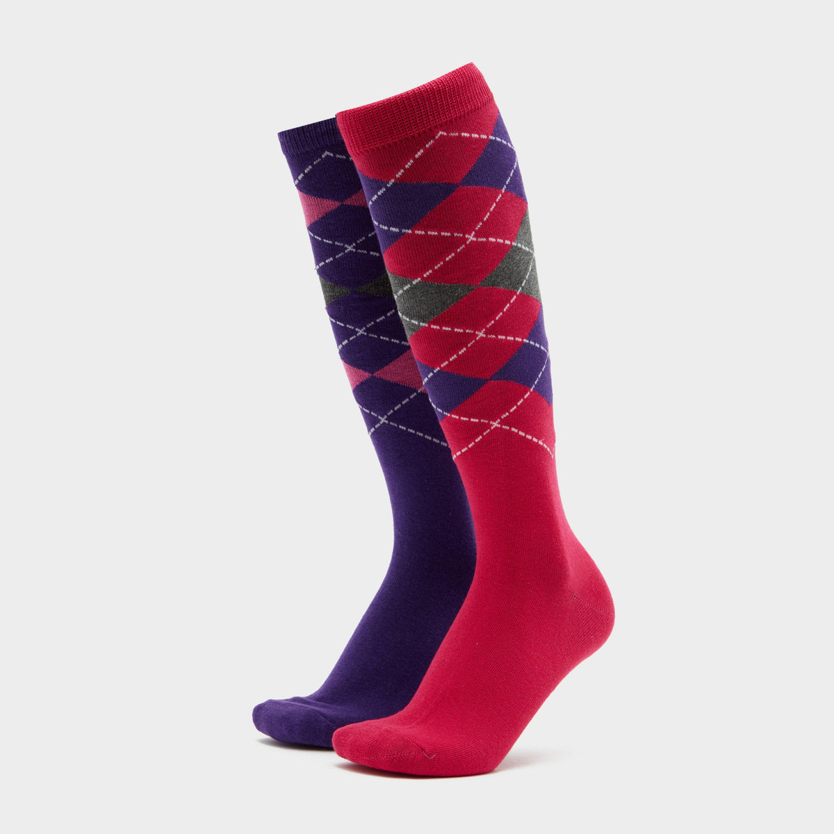 Women’s Equestrian Argyle Socks 2 Pack