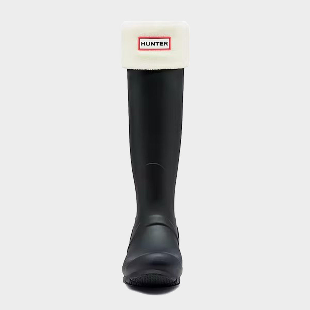 Recycled Fleece Tall Boot Socks White