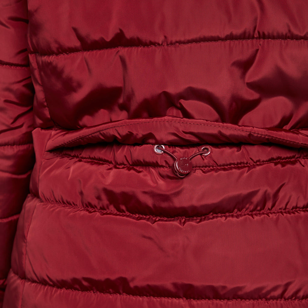 Womens Pamelina Hooded Parka Jacket Red