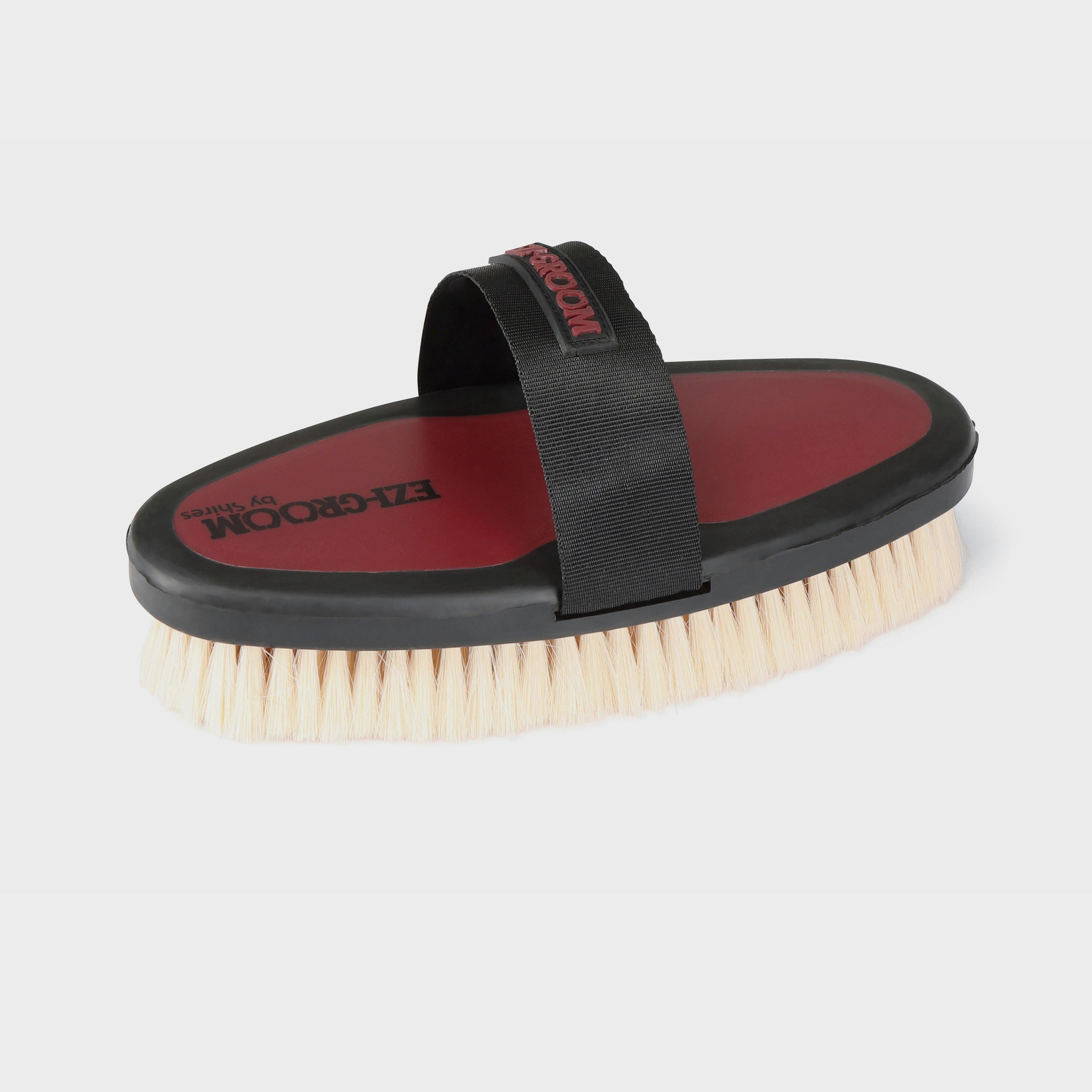 Body Brush with Goat Hair Burgundy