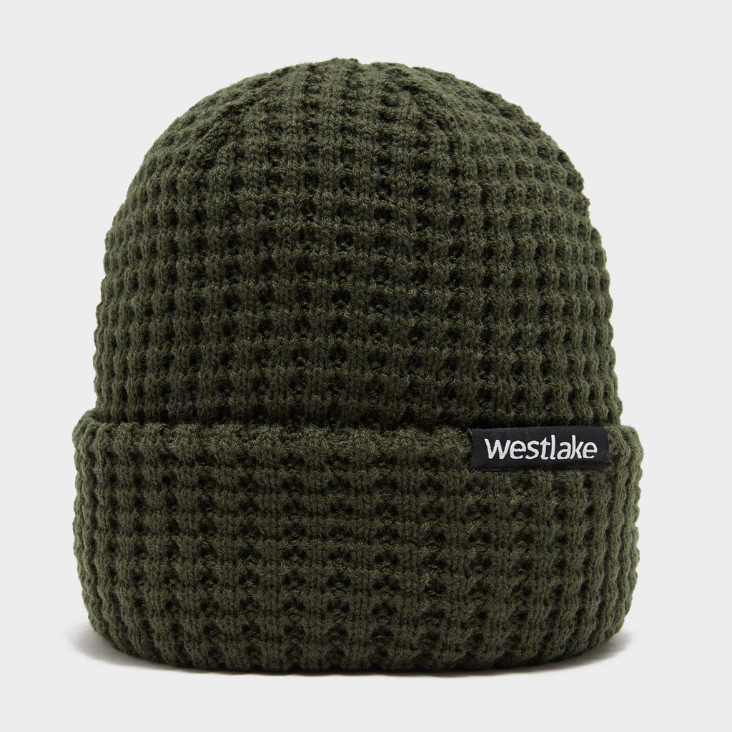 Khaki Waffle Beanie