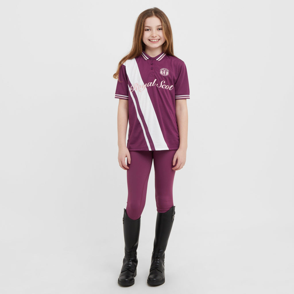 Kids' Nora Team Polo Top Amaranth