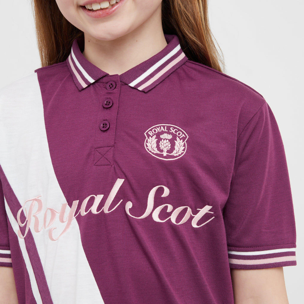 Kids' Nora Team Polo Top Amaranth