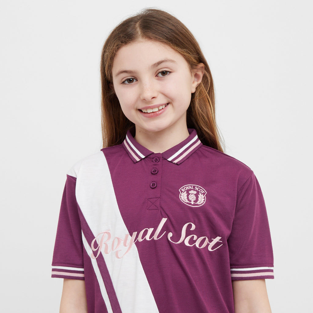 Kids' Nora Team Polo Top Amaranth