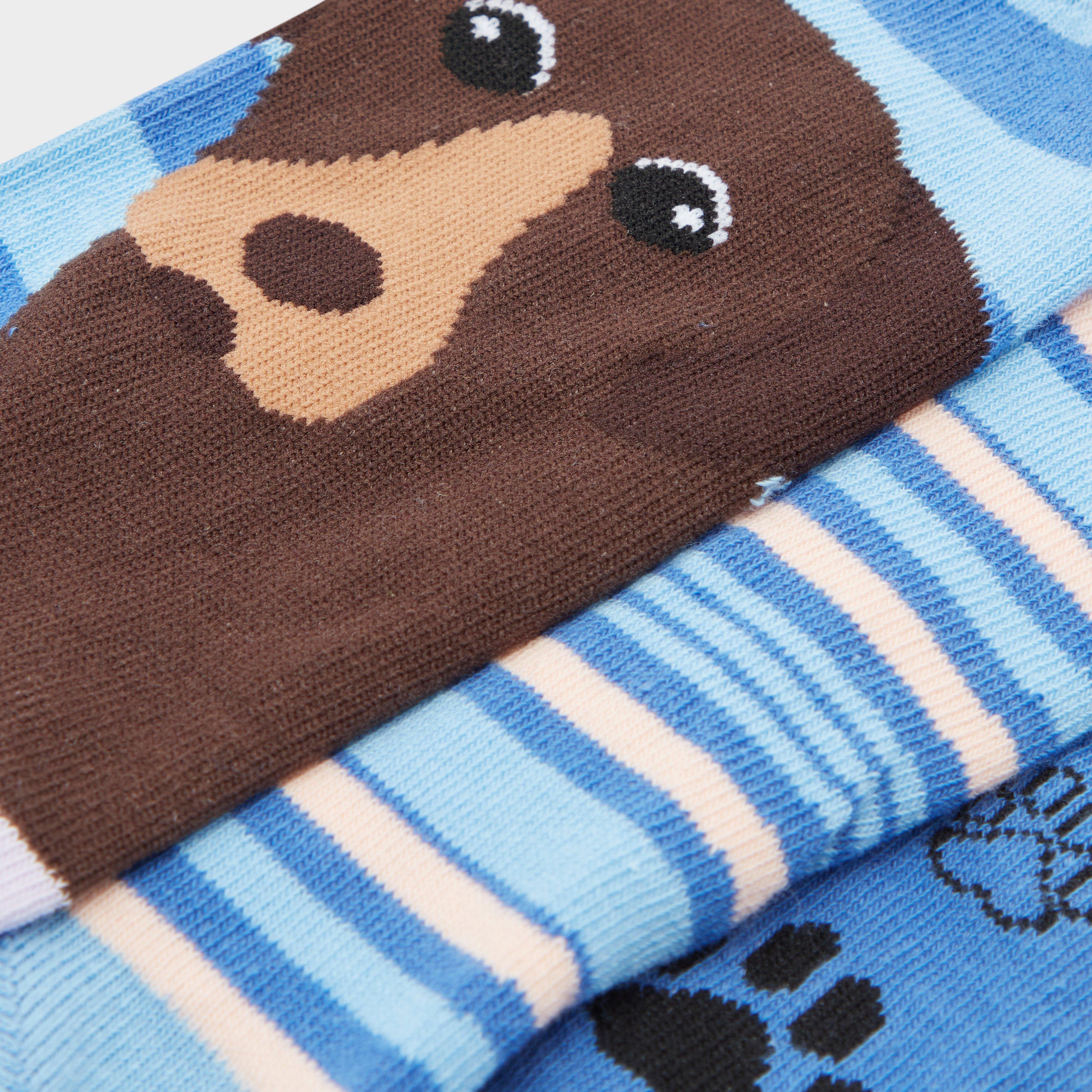 Wild Feet Women’s Fashion Socks 3 Pack - Dog