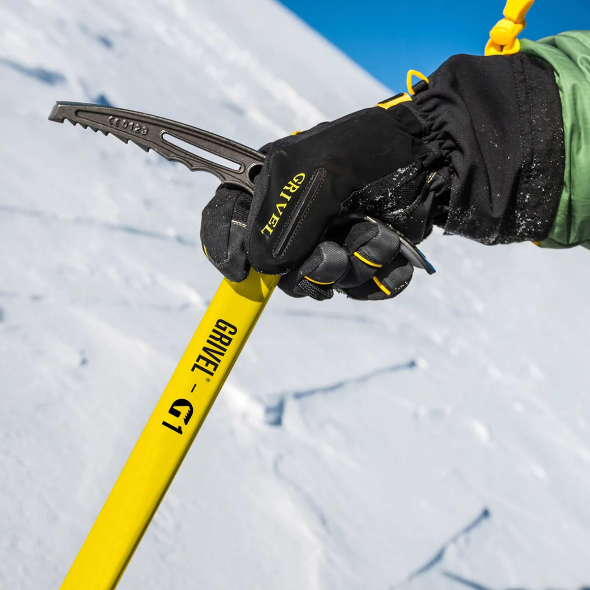 G1+ Ice Axe and Single Spring Leash and Rotor Krab