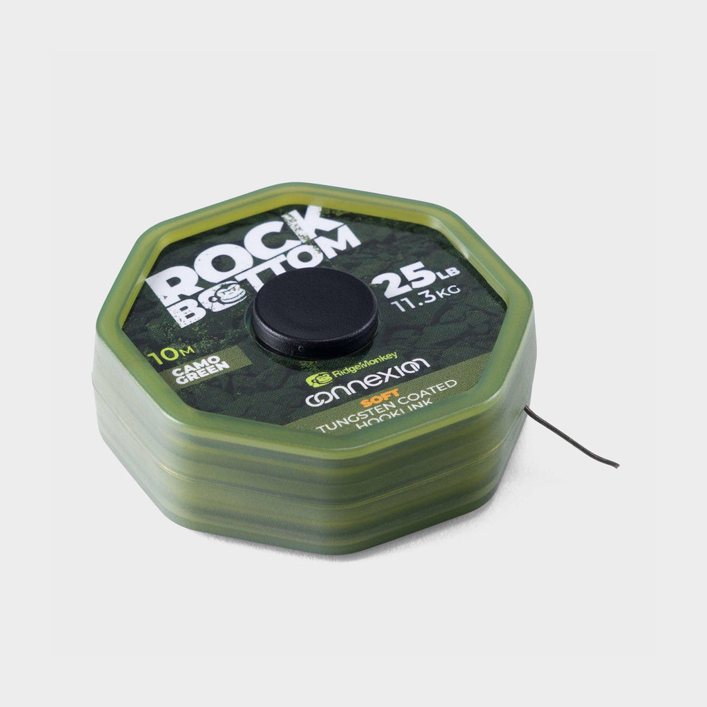 Rock Bottom Tungsten Soft Coated Hooklink Camo Green 25lb