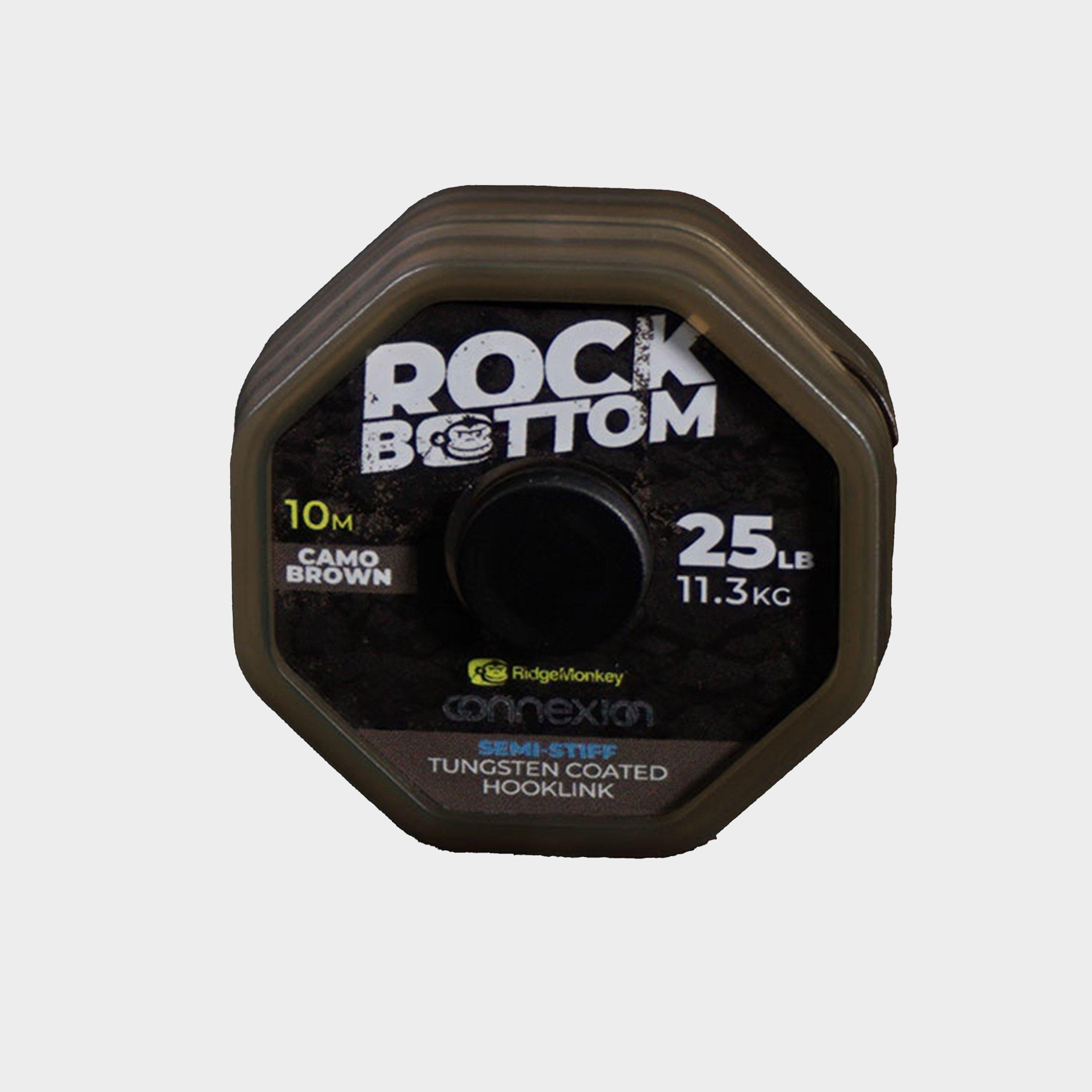 Rock Bottom Tungsten Semi Stiff Coated Hooklink Camo Green 25lb