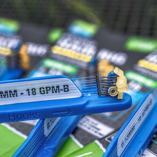 GPM-B Banded Hair Rigs – 4"/10cm – 16 GPM-B