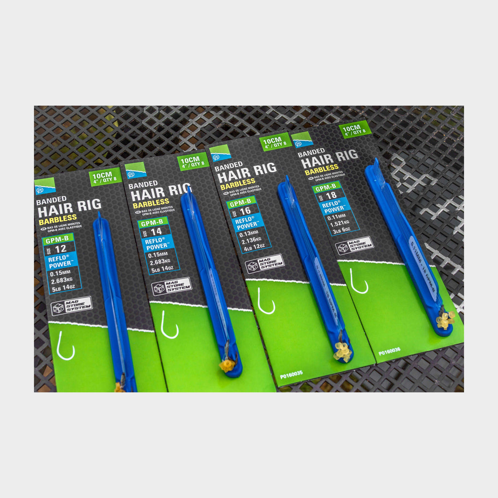 GPM-B Banded Hair Rigs – 4"/10cm – 18 GPM-B