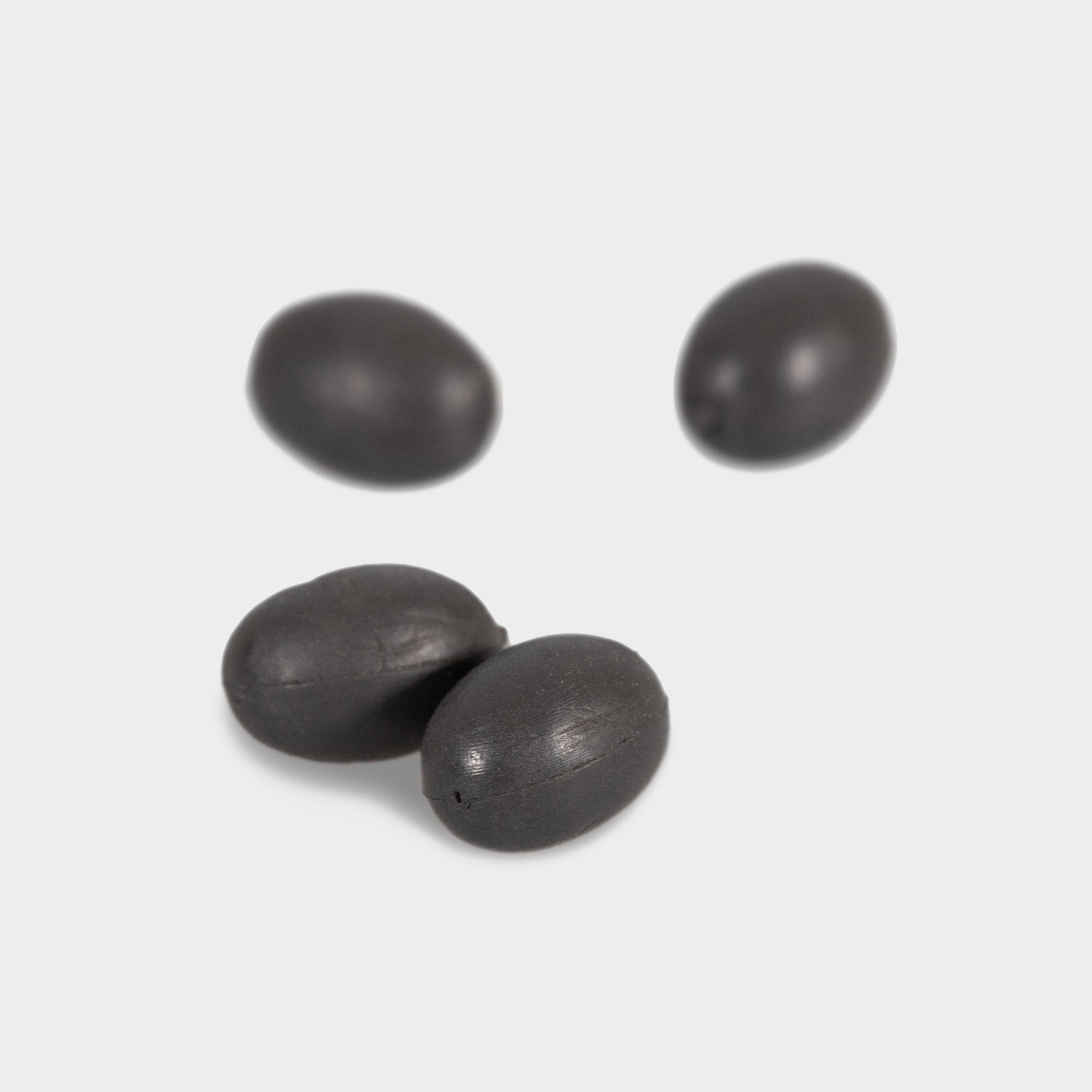 Oval Rubber Beads 5mm Tungsten