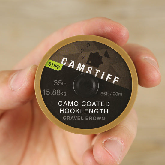 Camstiff Hooklength Camo Gravel Brown 35lb