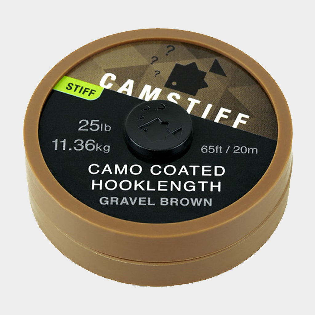 Camstiff Camo Coated Hooklength Gravel Brown 25lb