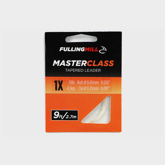 Masterclass Tapered Leaders 9ft Size 1X