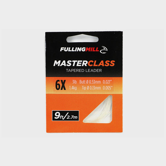 Masterclass Tapered Leaders 9ft Size 6X