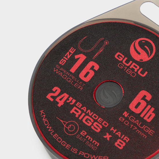 Super Pellet Waggler Bait Band Fishing Rig 24" Size 16