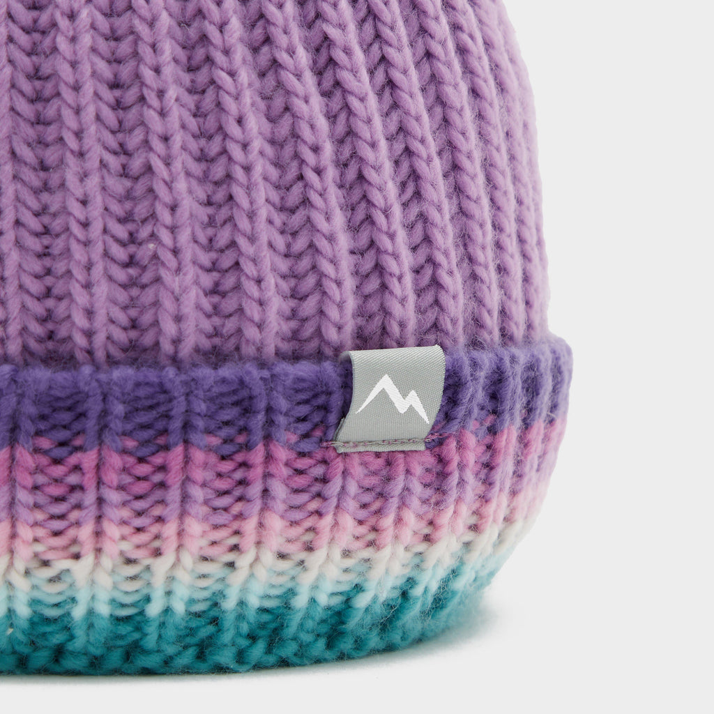Kids’ Striped Bobble Beanie Hat