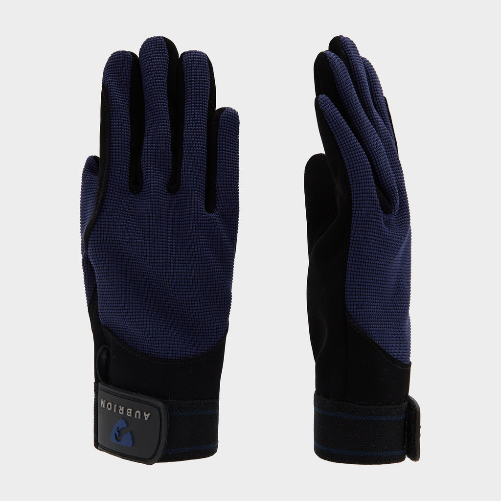 Kids’ Mesh Riding Gloves Navy