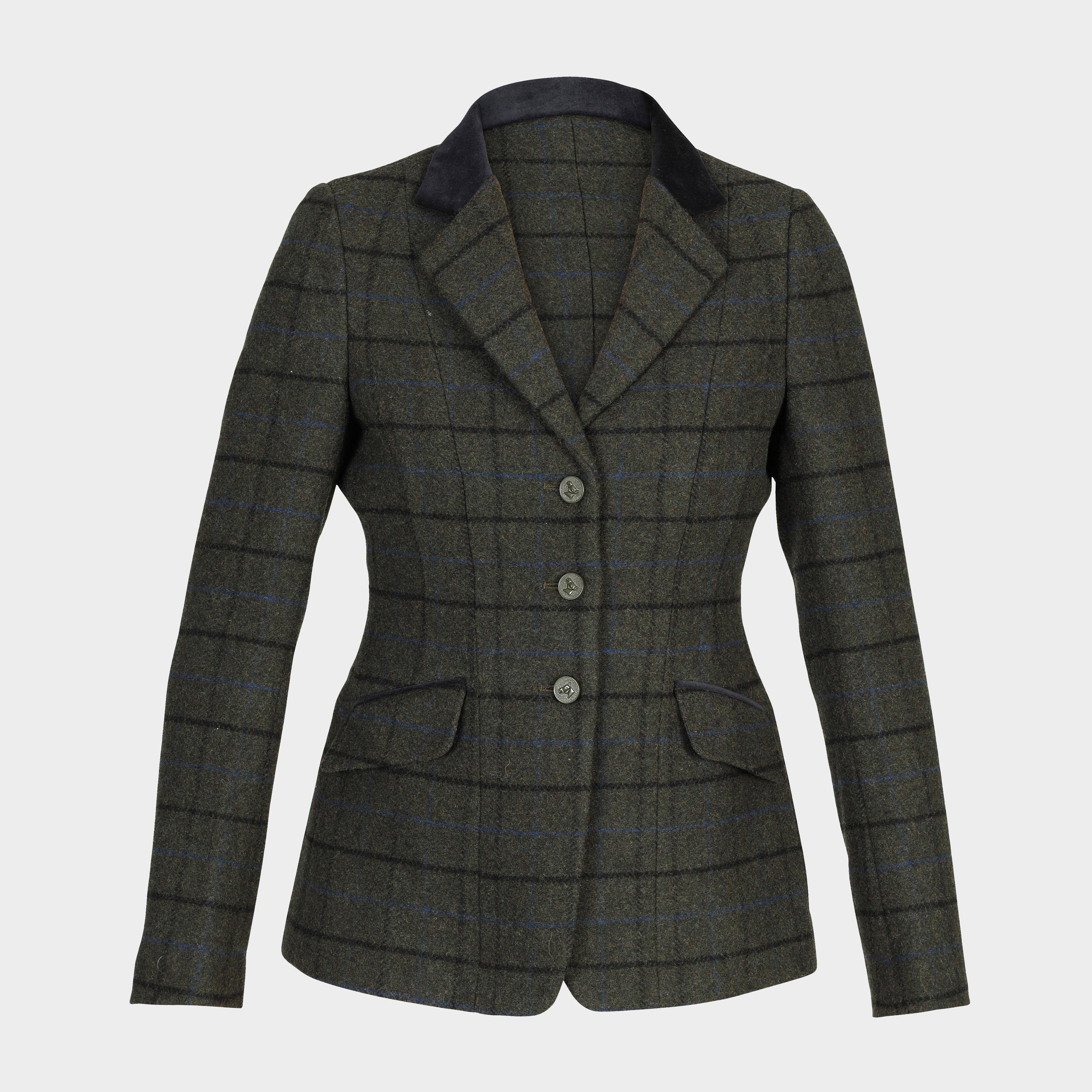 Women’s Saratoga Tweed Jacket Dark Green Check