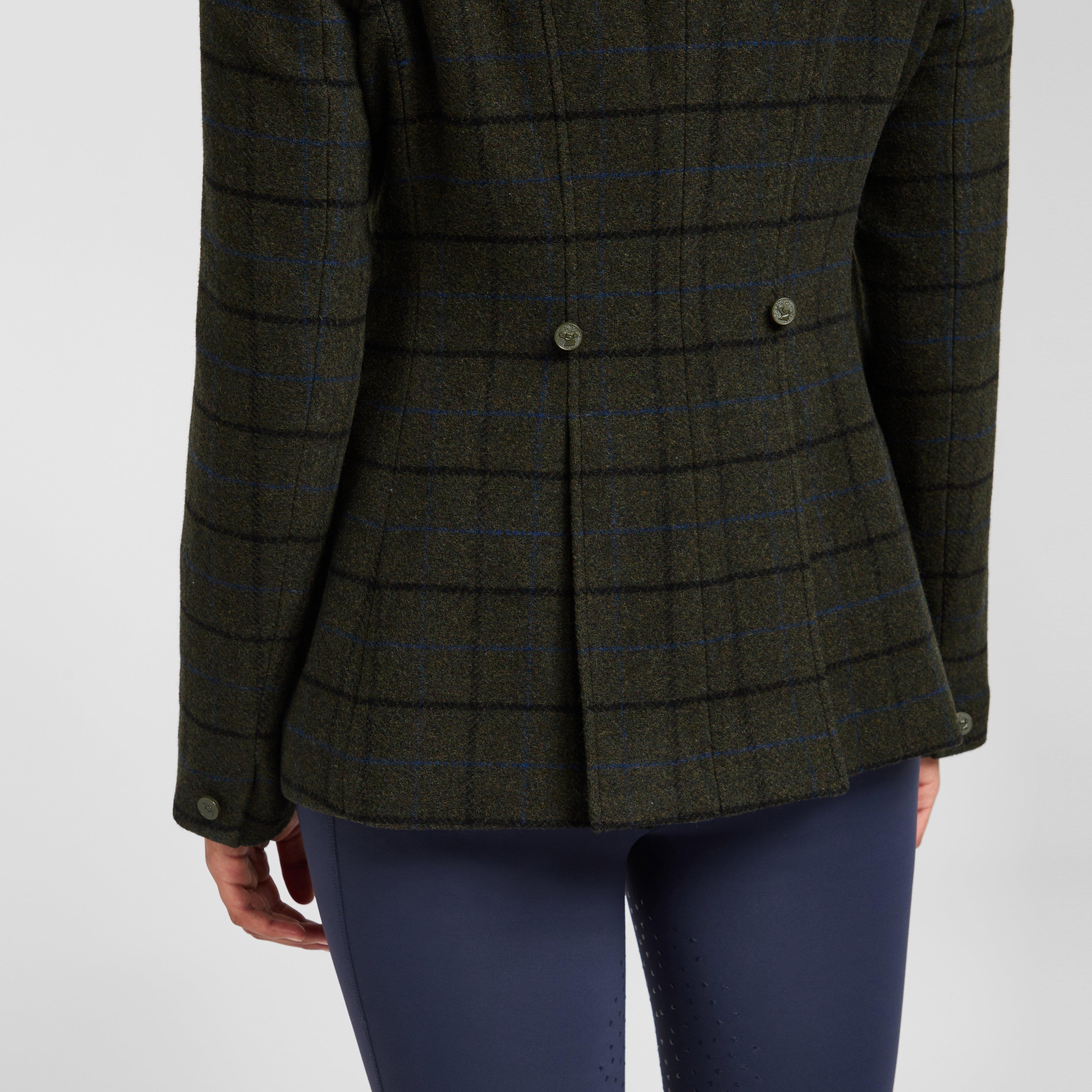 Women’s Saratoga Tweed Jacket Dark Green Check