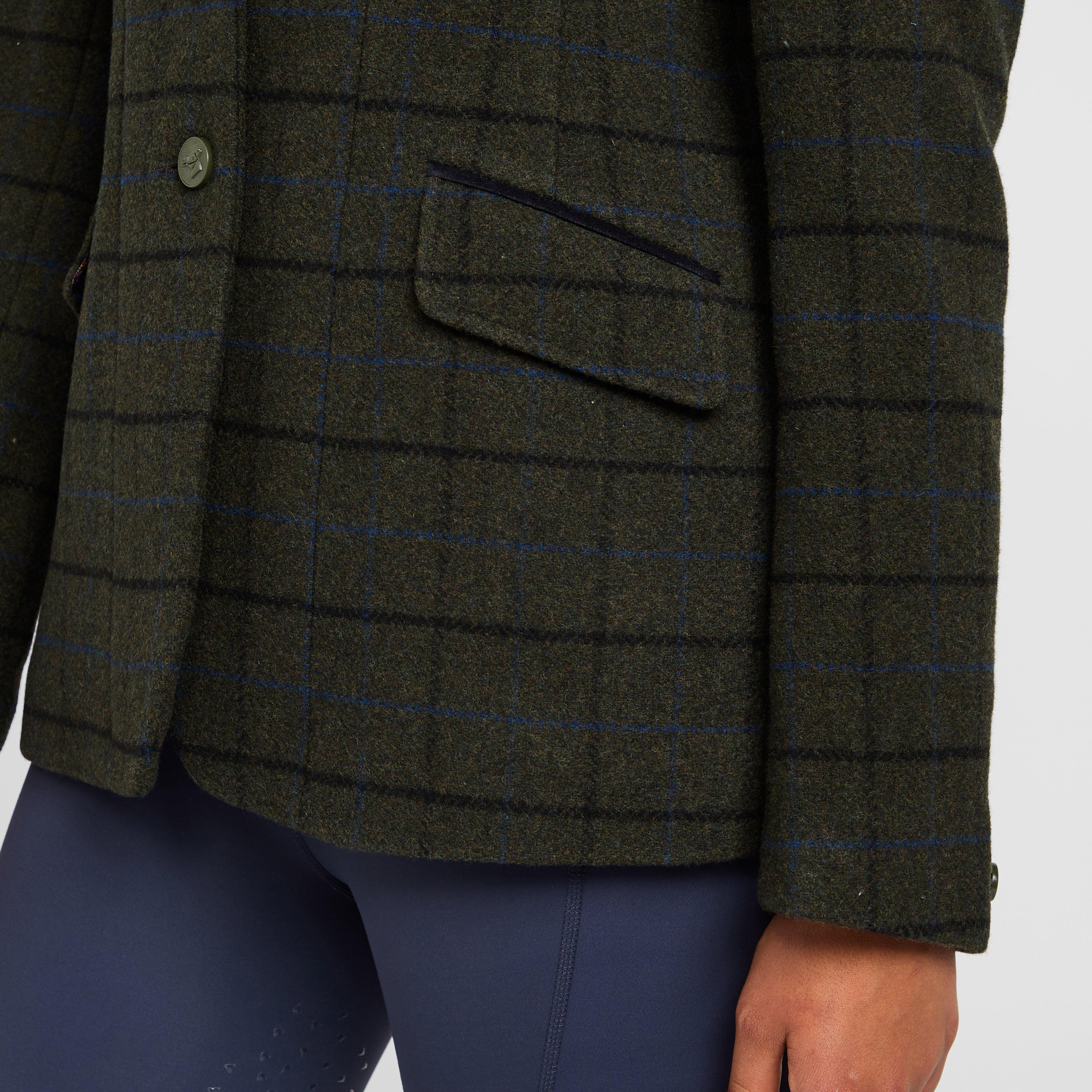 Women’s Saratoga Tweed Jacket Dark Green Check