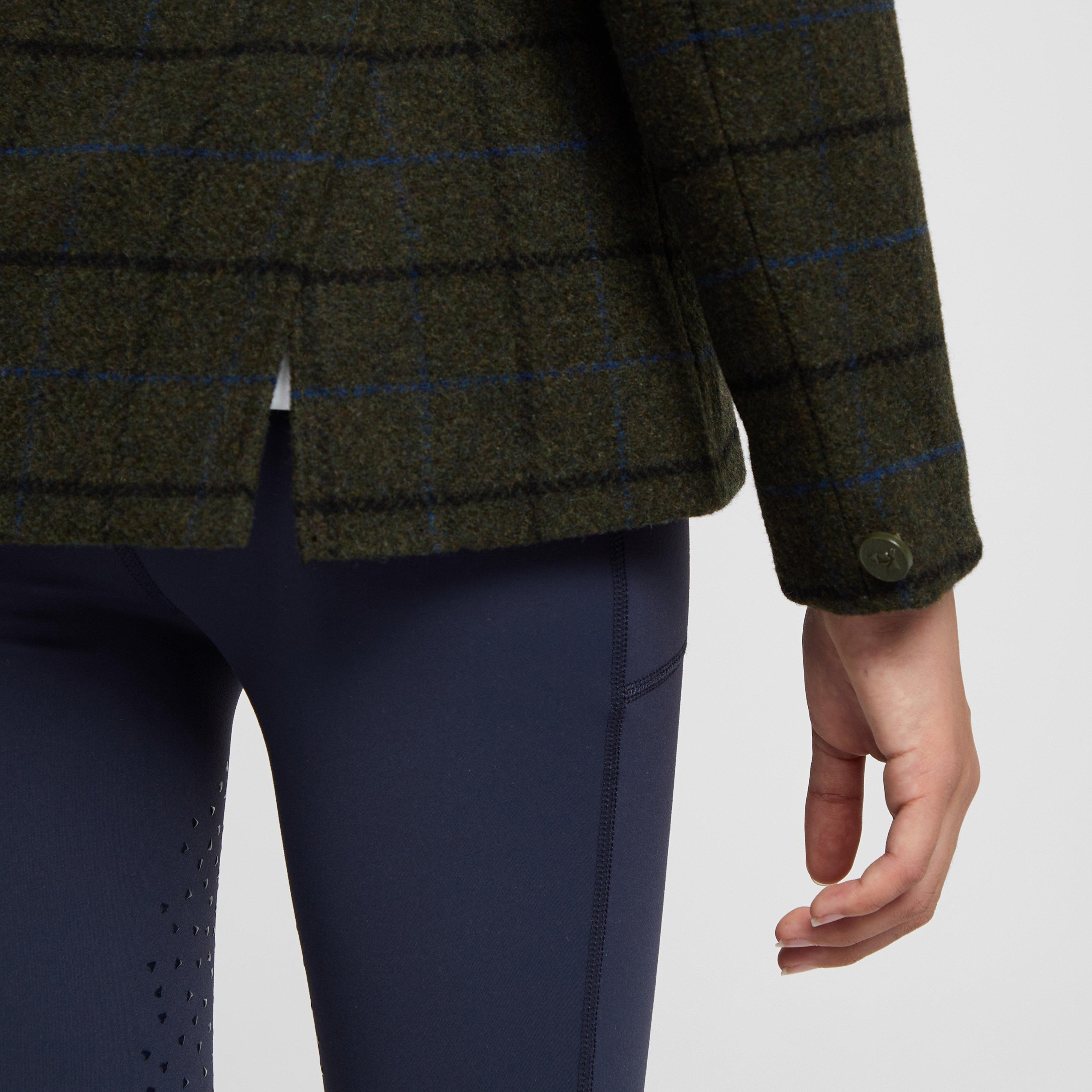 Kids’ Saratoga Tweed Jacket Dark Green Check