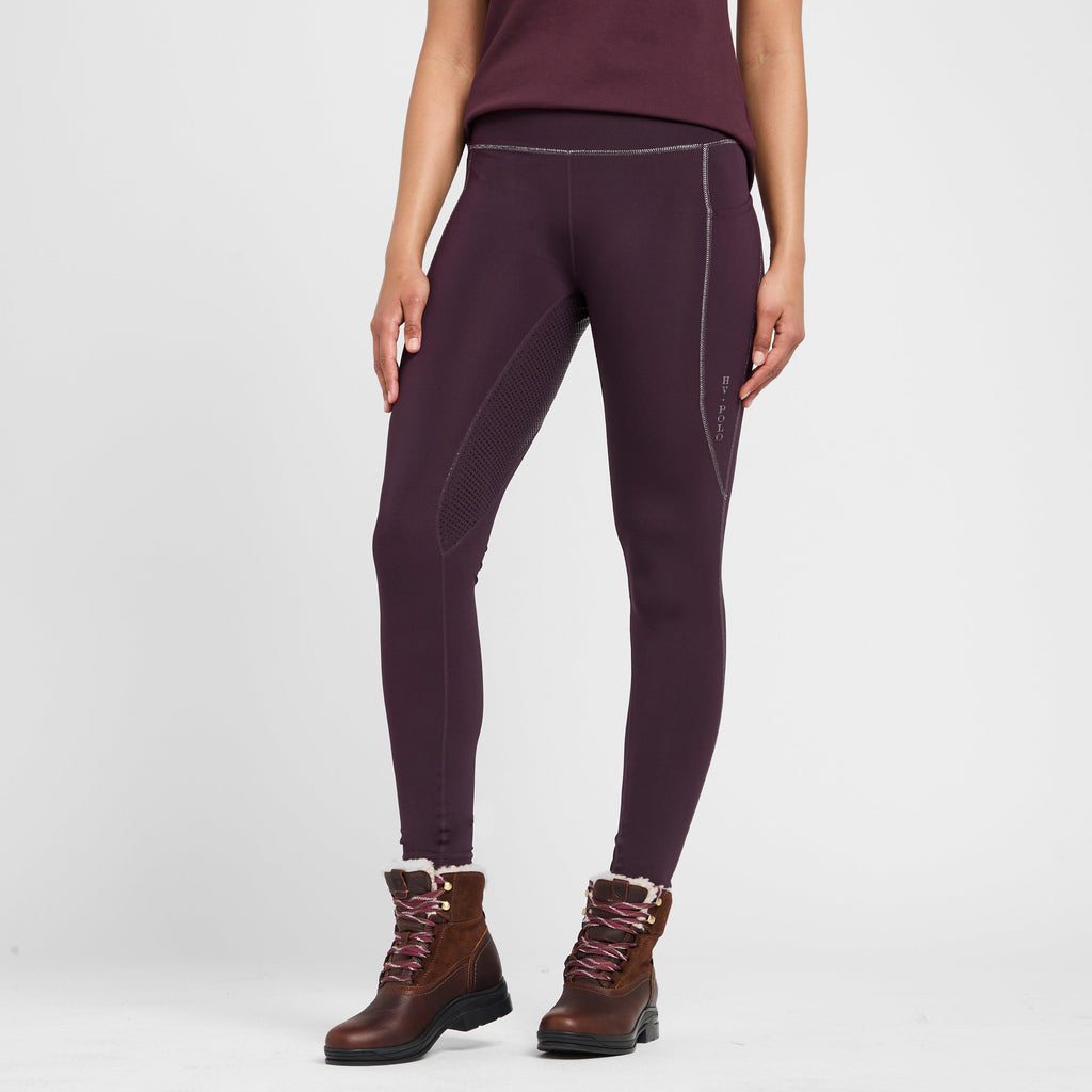 Women's Sporty Sue Full Seat Riding Tights Dark Berry