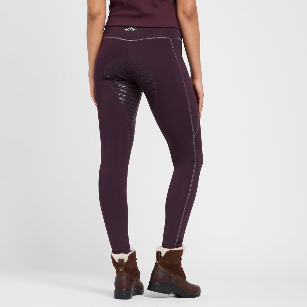 Women's Sporty Sue Full Seat Riding Tights Dark Berry
