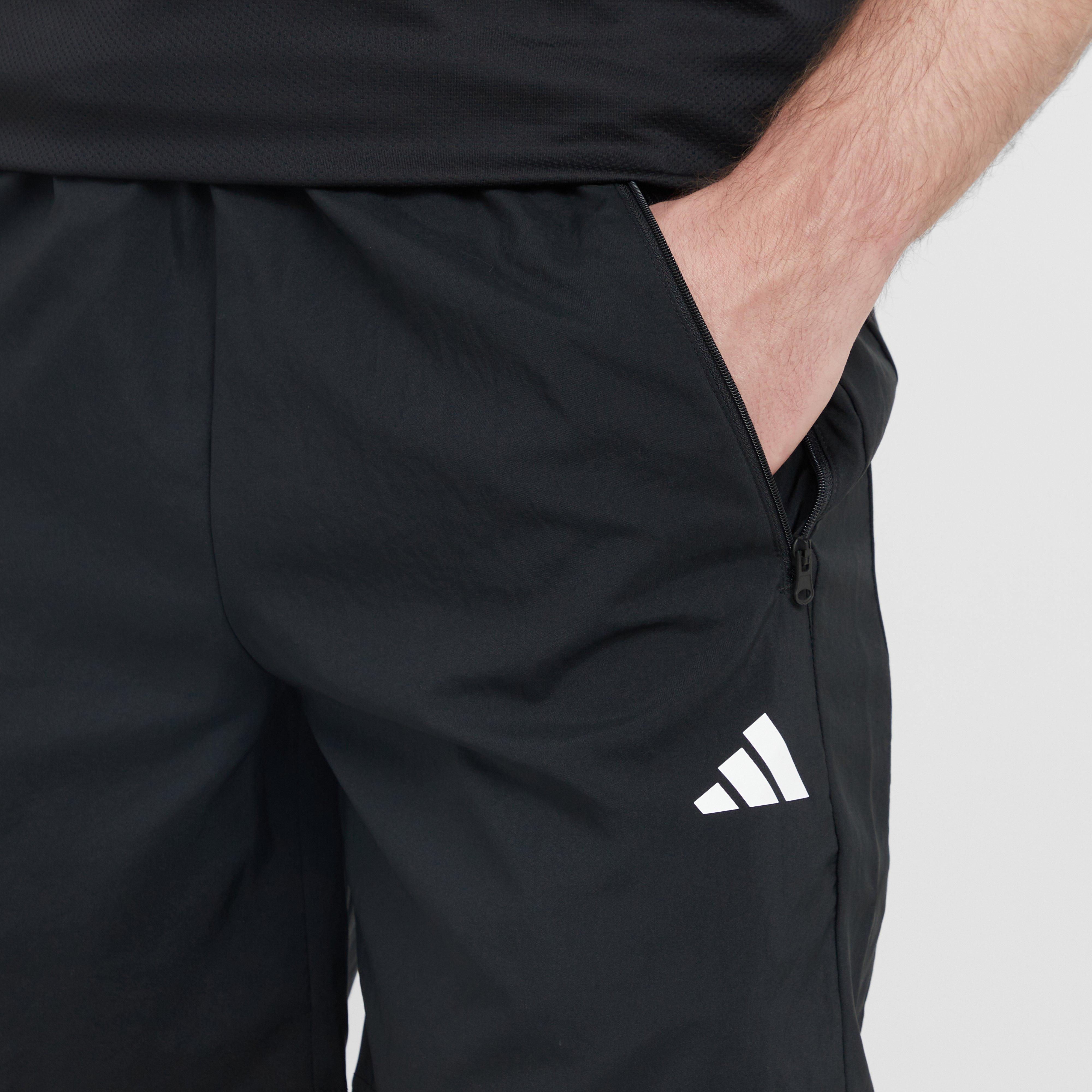 Black adidas Men's Train Essentials Woven Training Shorts – GO